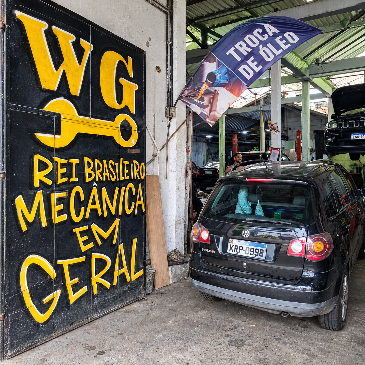 Identidade WG Rei Brasileiro Mecânica na oficina